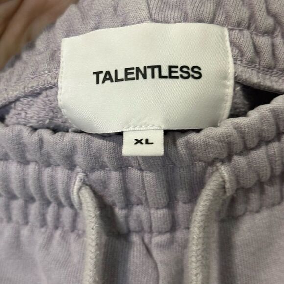 Talentless HeavyWeight Jogger Pants Relaxed Sz XL Purple Drawstring Pockets - Picture 5 of 9